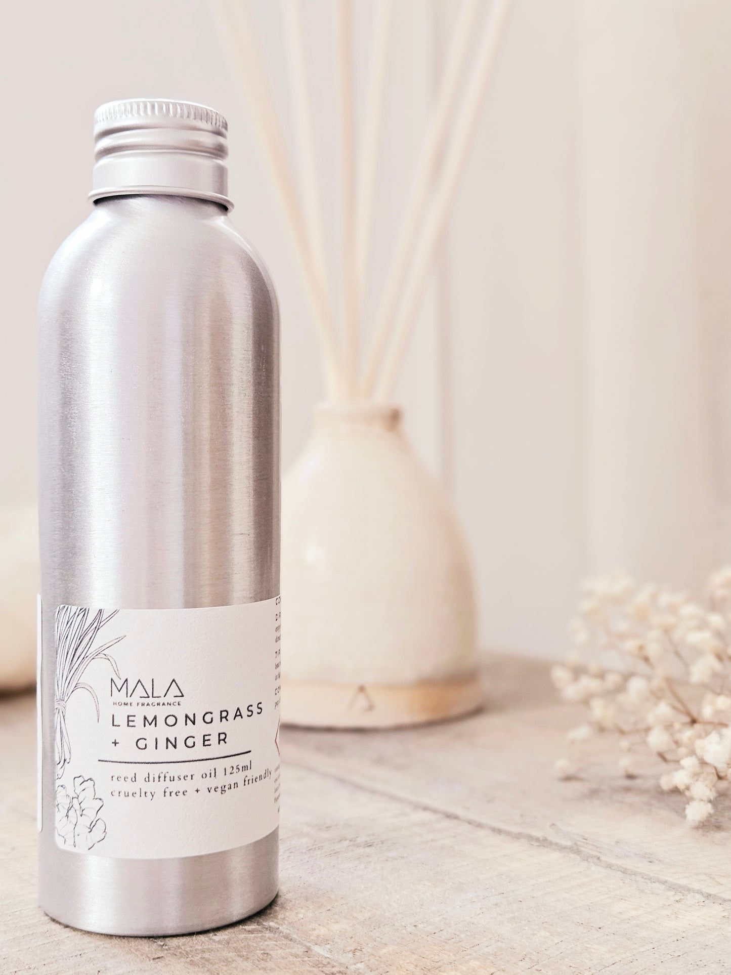 Reed Diffuser Oil - Lemongrass + Ginger