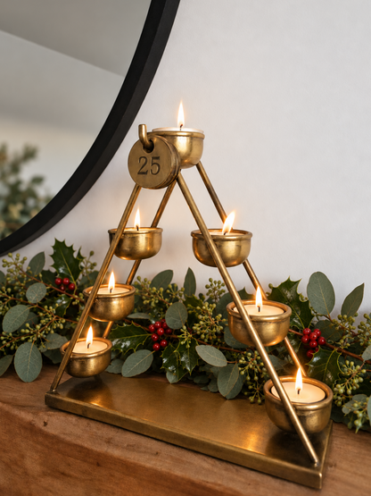 Advent Countdown Tealight Tree