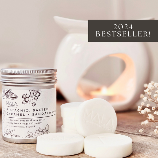 Pistachio, Salted Caramel + Sandalwood Wax Melts