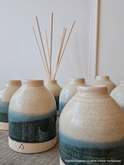 Ceramic Reed Diffuser Pot - Natural/Shoreline